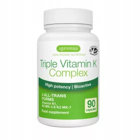   Hochkonzentrierter Vitamin K Komplex - Unterstützung für Knochen und Herz-Kreislauf