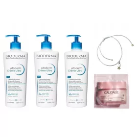   Bioderma Atoderm Creme Ultra - Pflegeset für trockene und empfindliche Haut + Gratis Armband