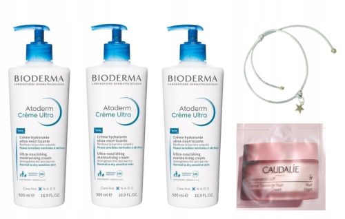 Bioderma Atoderm Creme Ultra - Pflegeset für trockene und empfindliche Haut + Gratis Armband