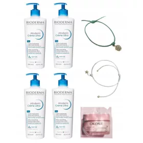   Bioderma Atoderm Creme Ultra: Intensiv Pflegendes Creme-Set 4x 500ml + Gratis Armbänder