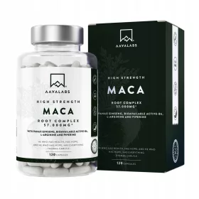   Maca Complex 57000 mg mit Gelber und Schwarzer Maca für Frauen und Männer - 120 Kapseln