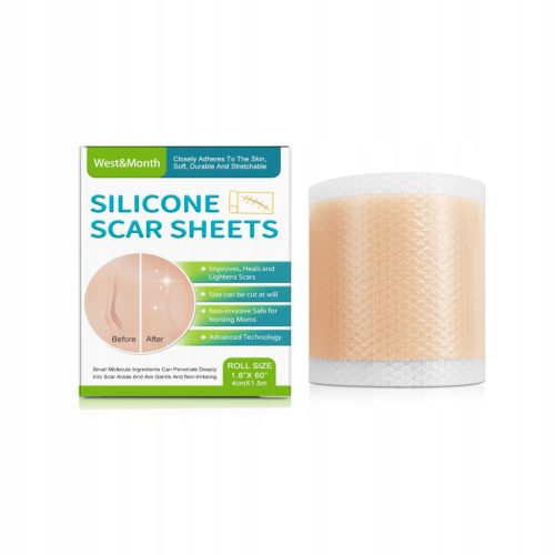 West&Month Silikon-Klebepflaster gegen Narben: Glattere Haut, weniger Cellulite und Dehnungsstreifen!