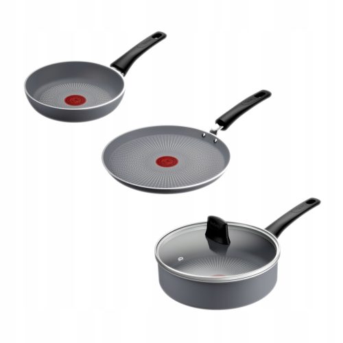 TEFAL Halo Pfannenset 20/24/25 cm – Nachhaltig und Vielseitig für Jede Küche