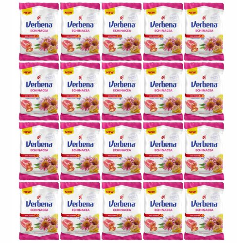 Verbena Echinacea Bonbons mit Vitamin C+D für das Immunsystem, 20x60g Packung