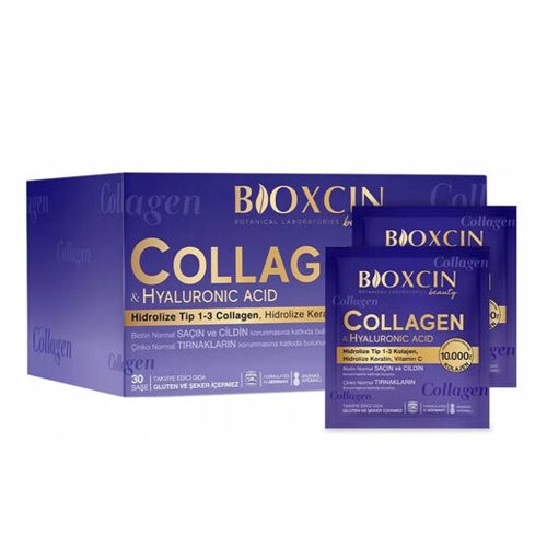 Bioxcin Beauty Collagen – Kollagen, Biotin & Vitamin C für Schönheit und Gesundheit, 30x11g
