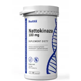   HealthX Nattokinase 2000 FU – Unterstützung für das Herz-Kreislauf-System, 100 mg, 60 Kapseln