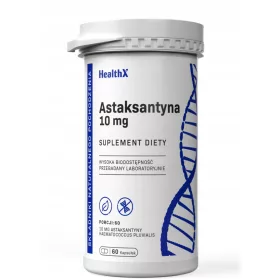   HealthX Astaxanthin 60 Kapseln à 10 mg - Idealer Schutz gegen oxidativen Stress