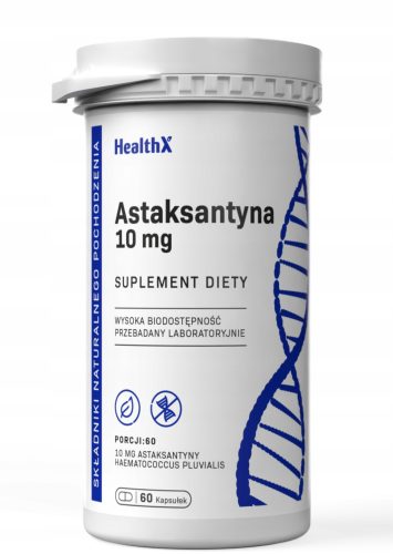 HealthX Astaxanthin 60 Kapseln à 10 mg - Idealer Schutz gegen oxidativen Stress