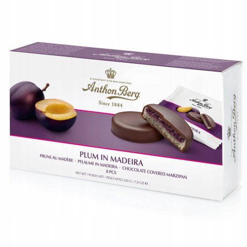 Anthon Berg Pflaume in Madeira C mit Marzipanfüllung 220g