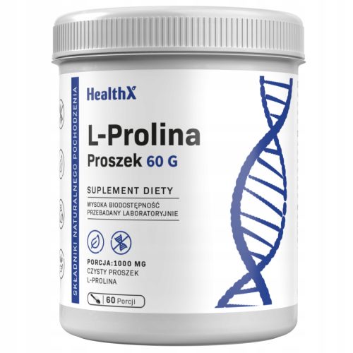 HealthX L-Prolin 60 g – Unterstützt Haut- und Gelenkregeneration
