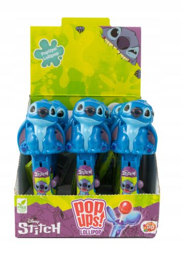 Disney Stitch Pop-Up Lollipops - Ideales Geschenk mit wiederverwendbaren Dispensern