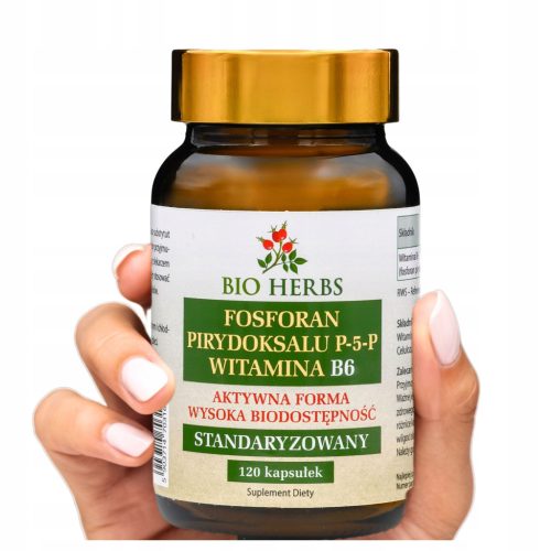 Aktive Form von Vitamin B6 (P-5-P) - Unterstützt das Nervensystem, 120 Kapseln