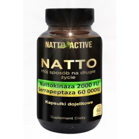   Natto Active – Nattokinase 2000 FU und Serrapeptase 60000 IU mit Vitamin K2 – Natürliche Gesundheitsunterstützung