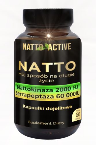 Natto Active – Nattokinase 2000 FU und Serrapeptase 60000 IU mit Vitamin K2 – Natürliche Gesundheitsunterstützung