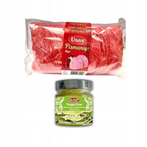 Exklusives Set für Dubaier Schokolade mit Engelshaar und Granatapfelgeschmack, inkl. Pistaziencreme 220g