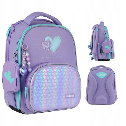 Schulrucksack für Mädchen, Erstklässler, Lila, Modell Kite K25-556M-1