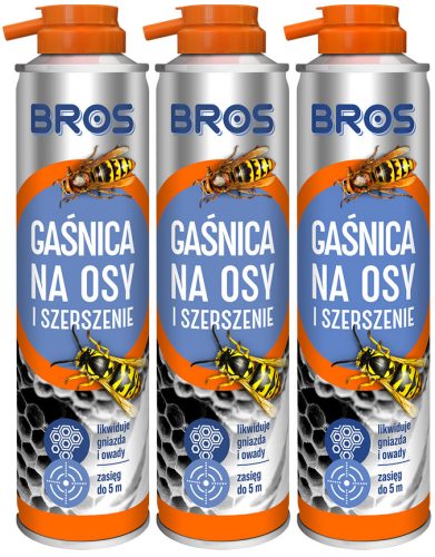 Wespen- und Hornissenbekämpfungsspray BROS, 300 ml, 3er-Pack