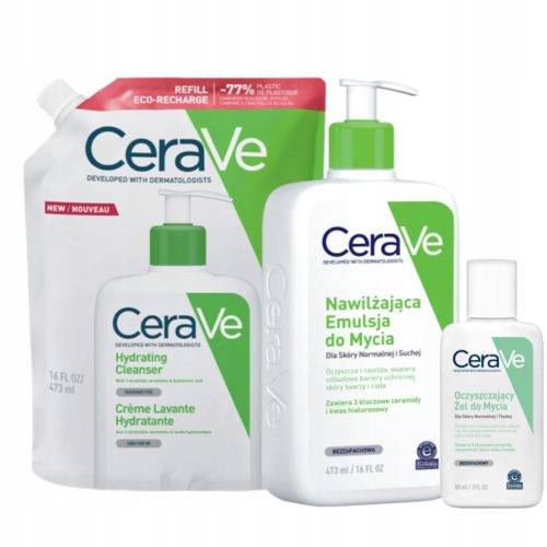 CeraVe Emulsja nawilżająca do mycia skóra normalna sucha 473ml refill 473ml