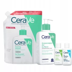   CeraVe Reinigungsset für normale bis ölige Haut: Gesichts- und Körpergel, plus Geschenke