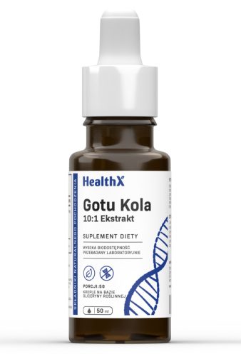 HealthX Gotu Kola Extrakt 10:1 - Unterstützung für Haut und Kreislauf, 50 ml