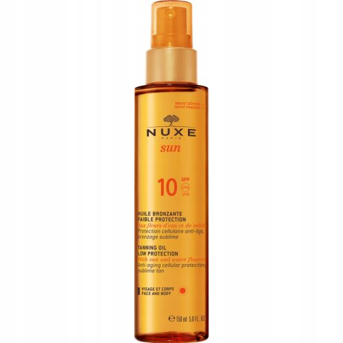 NUXE Sun Bronzierendes Öl für Gesicht und Körper SPF10, 150ml
