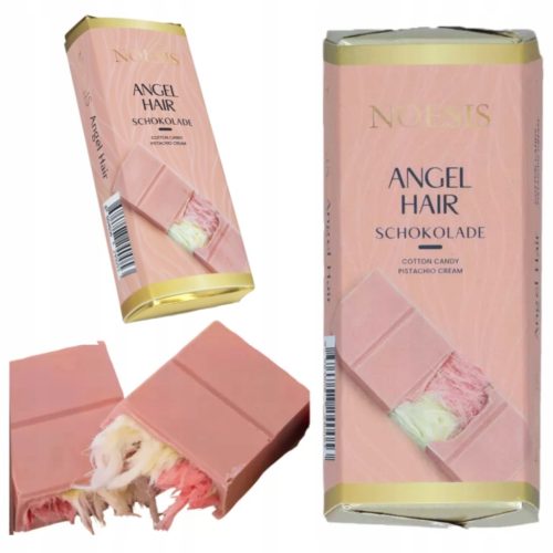 Noesis Angel Hair – Rubin- und Weißschokolade mit Pistaziencreme und Zuckerwatte 75g