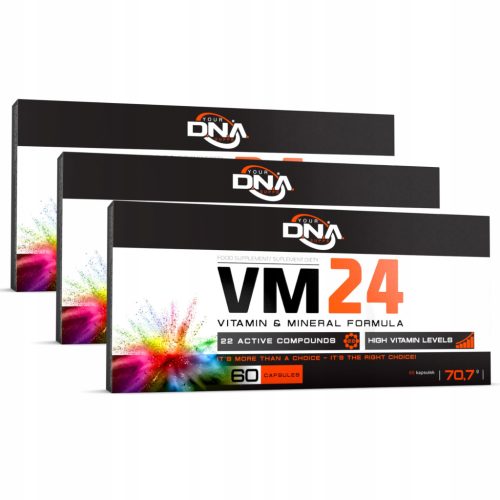  D.N.A. VM 24: Hochdosiertes Vitamin-Mineral-Komplex für sportliche und aktive Erwachsene 