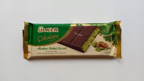 Schokolade aus Dubai mit Pistazienfüllung und Kataifi Kadayif Teig, 4x 93g