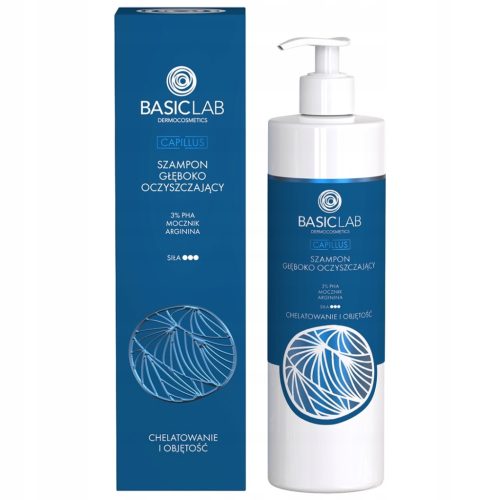BasicLab Tiefenreinigendes Shampoo mit 3% PHA, Urea und Arginin, 300ml