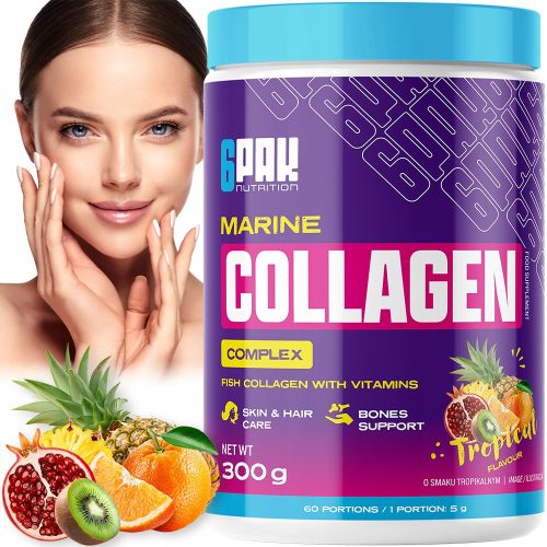Marine Collagen Complex mit Hyaluronsäure, Vitamin C und Biotin – 300g