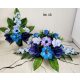Grabgesteck mit Vase inklusive Blumenstrauß - Künstliche Blumen
