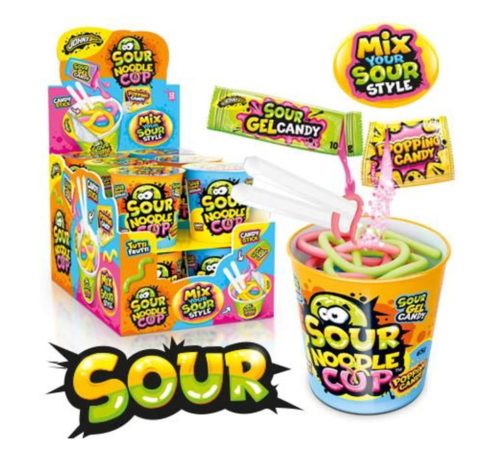 Sauerer Süßigkeiten-Mix im Becher "Candy Noodle Cup" - 65g