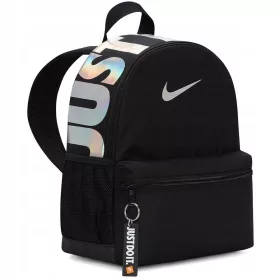   Schwarzer Kinder-Rucksack Nike mit 11L Volumen und Just Do It Anhänger
