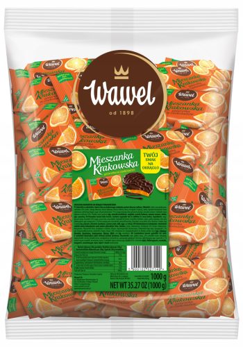 Wawel Krakauer Orangen-Schokoladen-Gummis im Rundformat 1kg