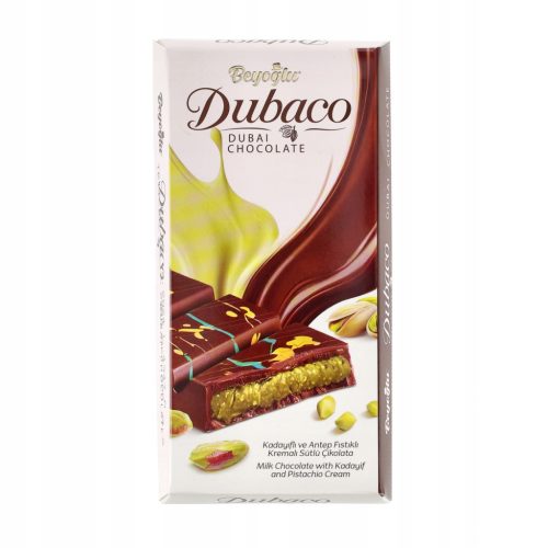 Beyoglu Dubai Schokolade 200g - Luxuriöses Schokoladenset mit orientalischem Flair, 6 Stück