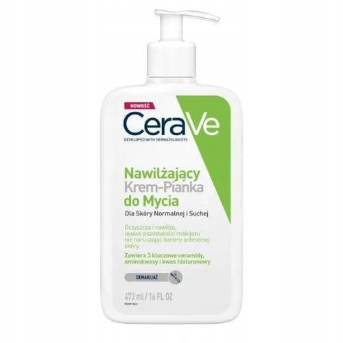 CERAVE Nawilżający Krem-pianka do mycia dla skóry normalnej i suchej 473 ML