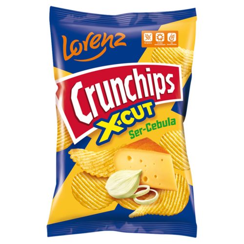 10er-Pack Crunchips X-Cut Käse und Zwiebel 140g
