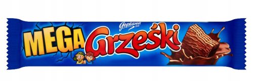 15x Grześ Mega Waffelriegel in Schokolade - Beliebter Genuss im Vorratspack