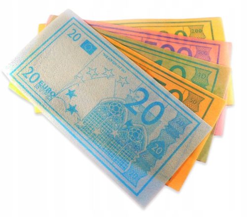 Essbare Euro-Banknoten-Waffeln, 400 Stück