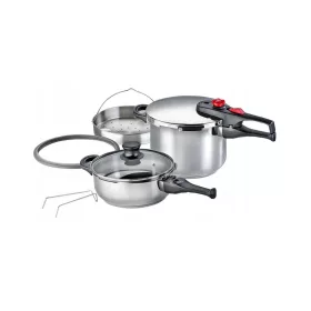   ELO Plus Schnellkochtopf Set 6L und 3L aus Edelstahl für Induktion