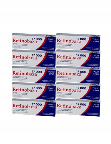 Retinobaza 17000 Creme mit Vitamin A 30g, 10er Pack - Effiziente Hautpflege