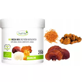   Bio Mega Mix aus vitalen Pilzen: Soplówka, Reishi, Cordyceps, 250g