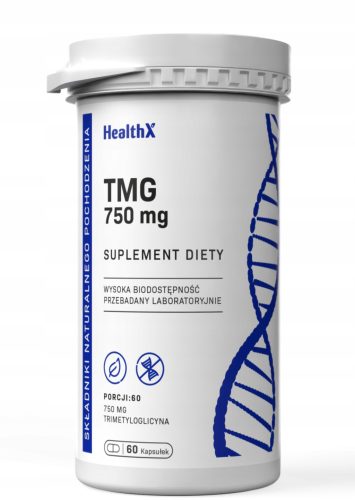 HealthX TMG Betain Anhydrat 60 Kapseln – Unterstützt Leber, Gehirn & Herz-Kreislauf-System