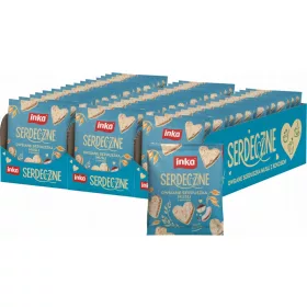   Inka Herzförmige Hafer-Müsli-Kekse mit Kokos, 50g - 45er Pack