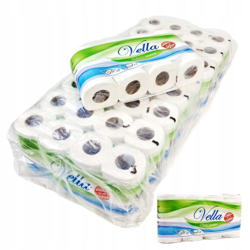 VELLA Toilettenpapier, 3-lagig aus 100% Zellulose - Sanfte Qualität für jeden Tag