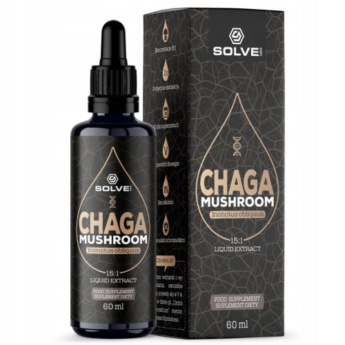 Chaga Pilz Extrakt Tropfen 60ml - Stärkung der Immunität, Alkoholfrei