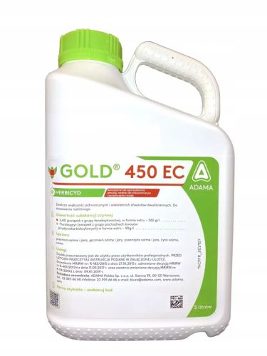 Gold 450 EC Herbizid 5L von ADAMA - Effektive Unkrautbekämpfung in Getreidekulturen