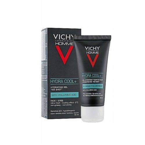 VICHY Homme Hydra Cool+ Feuchtigkeitsgel 50ml mit Kühl-Effekt