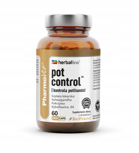 Herballine Pharmovit: Pot Control - Kontrolle der Schweißbildung, 60 Kapseln