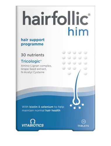 Hairfollic Him von Vitabiotics - Nahrungsergänzungsmittel für Männer (30 Tabletten)